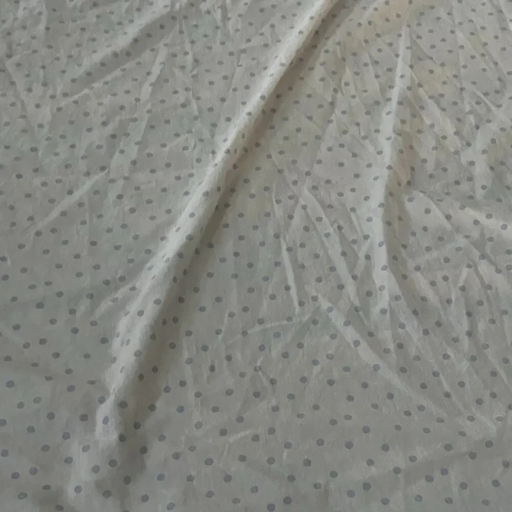 Isaac Mizrahi New York Twin Set Fitted & Flat Sheets White With Blue Polka Dots
